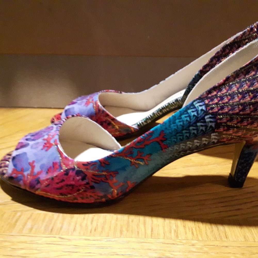 Peter Kaiser Jamala Peep Toe Shoes MultiColour